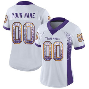 Último Diseño en Camisetas de Fútbol Americano Ligeras de Manga Corta con Sublimación Impresa, Transpirables, Protección UV, Nombre del Equipo Personalizado - Product Image 3