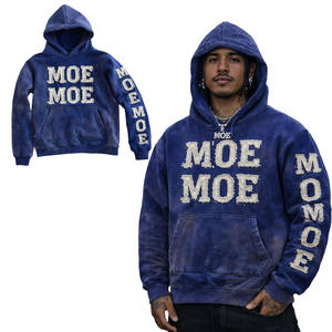 Sweat-shirts à capuche Y2K personnalisés tendance avec effet arc-en-ciel, appliqués, brodés, lettres graphiques, OEM, pour hommes, fabriqués aux États-Unis - Product Image 1