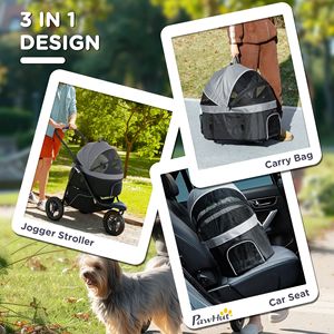 Passeggino Regolabile per Animali Domestici Grandi o Piccoli, Compatibile con Auto e Aereo per Viaggiare con Gatti, Pecore e Altri Animali - Product Image 4