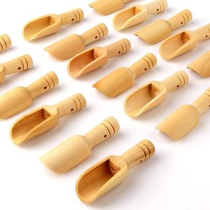 Set di 8 Mini Cucchiai in Legno e Bambù per Sali da Bagno, Tè, Detersivo in Polvere, Caramelle - Product Image 1