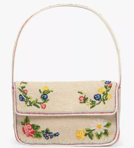 Sac à bandoulière rose pour femme, brodé de perles, nouveau design, sac bandoulière pour événements, fêtes, cadeaux, tendance mode - Product Image 3