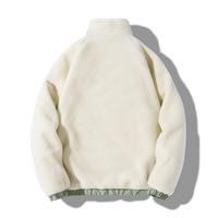 Veste d'hiver pour homme, veste en polaire, couleur unie, poches, fermeture éclair, veste en polaire sur mesure, veste en polaire sherpa
