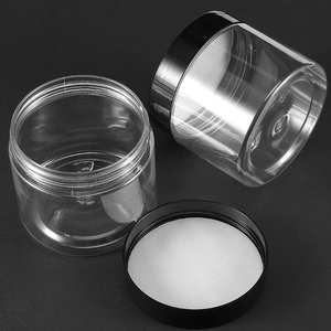 Contenants de voyage transparents à large ouverture avec couvercles à vis en plastique PET, bocaux de rangement personnalisés avec impression sérigraphique, 6 oz, cosmétiques, soins de la peau - Product Image 6