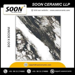 กระเบื้องปูพื้นพอร์ซเลนด้าน ARTIC BLACK ขนาด 800x800 มม. ดีไซน์แบบชนบท สำหรับใช้งานภายนอกอาคาร โรงแรม ป้องกันแบคทีเรีย กันลื่น ทนกรด - Product Image 4