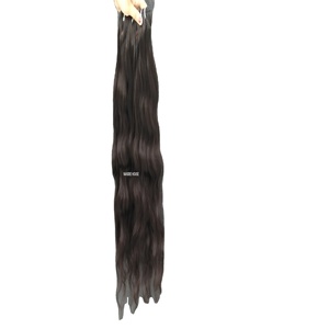 Extensions de cheveux humains indiens bruts Remy à donneur unique Cuticule en vrac Alignée Racine Tip 100 Gram Original Kinky Wave Hair Bundle - Product Image 3