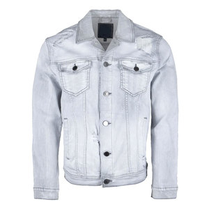 Chaqueta vaquera de exportación de calidad con costuras premium, cierre de cremallera, estilo Diamond Streetwear, chaqueta vaquera vintage para hombre. - Product Image 2