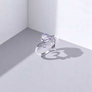 แหวนเงินแท้ 925 ประดับทับทิมสีชมพูธรรมชาติ ราคาขายส่ง เครื่องประดับเงิน น้ำหนักเบา แหวนพลอยเงิน - Product Image 2