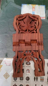 Soporte de Madera Tallado a Mano Vintage, Plegable y Ajustable, para Libros, Biblia, Cuchillos de Cocina, Portátil, Escritorio de Lectura - Product Image 3