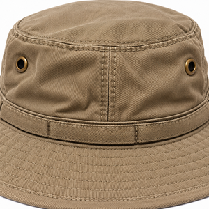 Phi Beta Sigma <b>Men</b> Khaki Boonie Bucket <b>Hat</b> Blue Greek Letter Embroidery <b>Wide</b> <b>Brim</b> Outdoor Sun Protection Adjustable Chin Strap - Product Image 5