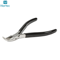 Pince à bijoux à bec courbé sur mesure, outil de précision ergonomique pour la manutention et le cintrage de fils, idéal pour le perlage et le bricolage