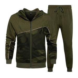 Survêtements pour hommes de conception professionnelle, haute qualité, logo personnalisé, tissu en molleton 100% coton, personnalisable - Product Image 1