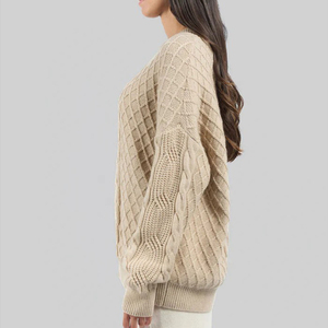 Cardigan en tricot à capuche pour femme, pull doux à ouverture frontale, manches longues, décontracté, confortable, couleurs personnalisables - Product Image 2