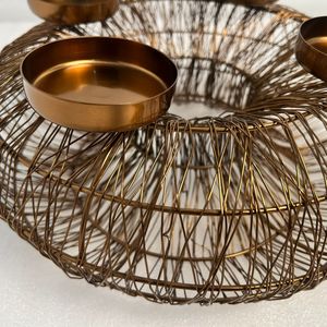 Luxury Decorative Iron Candle Holder With New Style And Copper Plating Perfect For Wedding <b>Party</b> And Event Decoration - Product Image 3