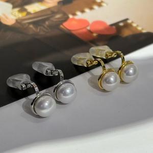 Pendientes de Clip con Perlas de Agua Dulce de Alta Calidad de 8-9 mm, Color Oro de 14k, Joyería Fina con Estilo Opcional - Product Image 1