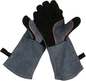 Flexible Leather Heat Resistant Safety Gloves Full Texture Smooth Finish Customized Colors And Design Hand And <b>Arm</b> Protection - Product Image 1