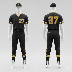 Uniforme de Béisbol Profesional Personalizado, Transpirable, de Secado Rápido, Impreso, 100% Poliéster, Logotipo Personalizado, Duradero y Cómodo - Product Image 4