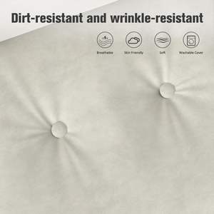 Canapé modulaire 6 places PPL avec ottoman mobile, assise profonde et confortable, canapé nuage pour salon, appartement, bureau - Product Image 4