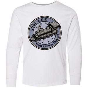 Camiseta de Manga Larga para Niños y Niñas, 100% Algodón Orgánico, Cuello Redondo, Estampado con Logotipo, Estilo Casual, Venta al Por Mayor de Ropa Infantil - Product Image 3