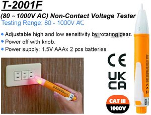 เครื่องทดสอบแรงดันไฟฟ้าแบบไม่สัมผัส (80~1000V AC) - Product Image 4