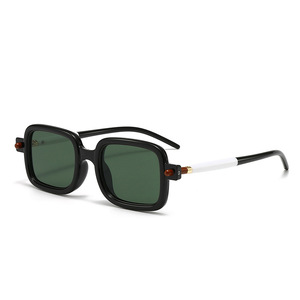 Cross-Border ModernCross-Border Trend Street Style <b>Square</b>-Frame with Vintage Texture Street Style <b>Sunglasses</b> UV Protection - Product Image 3