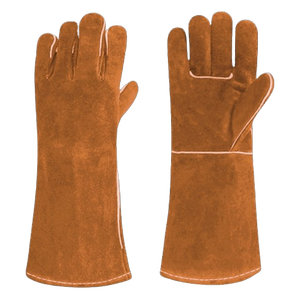 Gants de sécurité en cuir de vachette de qualité supérieure, résistants aux étincelles de soudage industriel, équipement de protection individuelle - Product Image 6