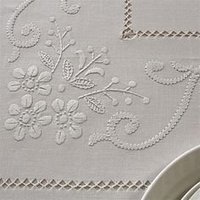 Mantel bordado de exportación europea, textil transpirable de microfibra para el hogar, patrón teñido de hilo tejido, pedidos a granel, Bienvenido