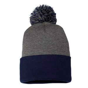 Custom Logo Plaid Digital Eco-Friendly Windproof 100% Acrylic Two Tone <b>for</b> Winter Beanie <b>Hat</b> Contrast <b>Pom</b> <b>Pom</b> <b>for</b> Beach - Product Image 2
