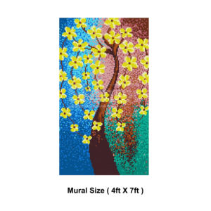 Panneau mural en mosaïque de verre CAD 10 mm écologique pour la décoration intérieure traditionnelle/transitoire dans les hôtels et les écoles - Product Image 3