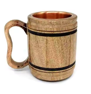 Handcrafted Wooden Mug Natural and Sustainable <b>Drinkware</b> for Coffee and Tea - Product Image 5