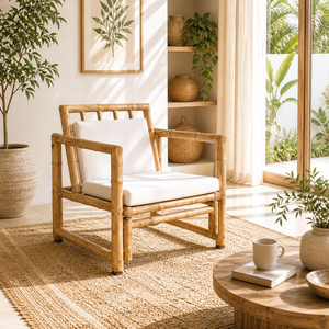 High Quality Bamboo Chair Stable <b>Frame</b> Durable Natural Seating for Indoor Outdoor Furniture Made in Vietnam by KingCraftViet - Product Image 1