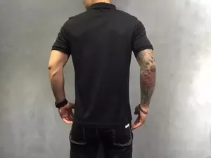 เสื้อโปโลดีไซน์ใหม่สำหรับฤดูร้อน รับสกรีนโลโก้ เสื้อผ้าผู้ชาย แขนสั้น เสื้อยืดโปโลลำลอง ไซส์ใหญ่ เสื้อโปโลชาย - Product Image 4