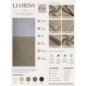ผ้าลินินแท้ 100% โดย Lloriss - Product Image 1