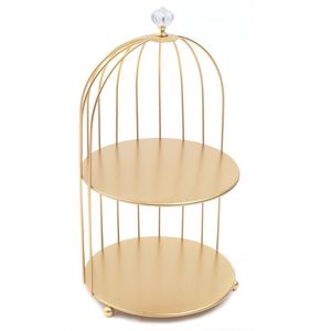 Soporte de metal estilo vintage para pasteles con base redonda, pedestal para exhibir postres para tienda de repostería, bodas y eventos. - Product Image 4