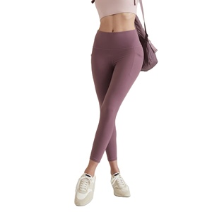 High Stretch Full Length Spandex <b>Leggings</b> <b>Women</b> Elastic Waistband Moisture Wicking Breathable Smooth Seamless Feel - Product Image 1