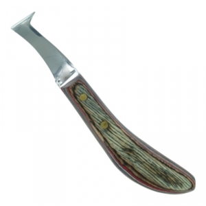 Couteau de soin des sabots professionnel en acier inoxydable médical réutilisable, lame ovale, logo personnalisé, couteau à sabots pour bovins et chevaux - Product Image 1