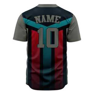 เสื้อเบสบอลทีมมืออาชีพ โพลีเอสเตอร์ 100% สั่งพิมพ์ลายได้ ชุดกีฬาซอฟต์บอล น้ำหนักเบา ระบายอากาศได้ดี สำหรับนักกีฬา - Product Image 3