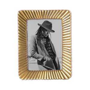 Embossed Metal Photo Frame Highlighting Raised <b>Border</b> Design Adding Depth And Visual Interest To Photo <b>Display</b> - Product Image 6