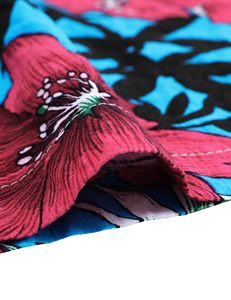 Men Relaxed Shorts Tropical Floral Print Elastic Waist <b>Drawstring</b> Beach Summer Casual Holiday Colorful top mens summer beach - Product Image 2