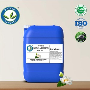 Aceite Absoluto de Loto Blanco Premium (Nelumbo Nucifera) Extraído por Solvente para Cosméticos y Formulaciones Terapéuticas en India - Product Image 4