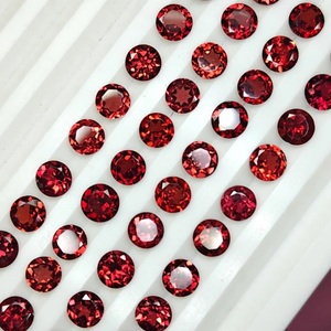 Pierre précieuse grenat de qualité supérieure, taille brillant ronde, pierre naturelle à facettes, grenat du Mozambique pour la vente en gros de bijoux - Product Image 2