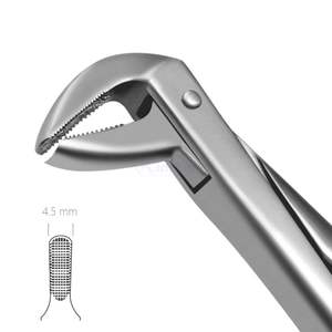 Forceps d'extraction dentaire supérieur antérieur TC, pointe en carbure de tungstène, poignée dorée, pinces chirurgicales pour dents, OEM personnalisé - Product Image 6