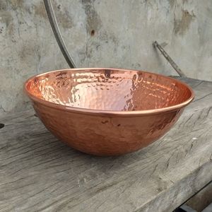 Imperial Copper Pedicure Bowl Stylish Foot Soaking Basin Luxury Professional Spa Durable Handmade Product Finish - Product Image 2