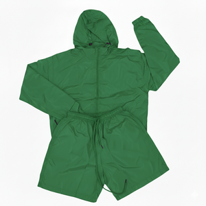 2026 Men's Two Piece Custom Windbreaker Shorts <b>Jacket</b> Tracksuit Streetwear Breathable Drawstring Nylon <b>Reflective</b> Short - Product Image 5