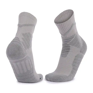 Anti-Slip <b>Compression</b> Knitted Athletic Crew Sports <b>Socks</b> <b>Men</b> Kids Logo Football Soccer Other Sports Autumn Winter - Product Image 2
