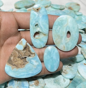 Aragonita Azul, Gema Suelta, Cabujón Druzy Natural, Precio al por Mayor, Cristal para Reiki, Sanación y Meditación, para la Fabricación de Joyas - Product Image 4