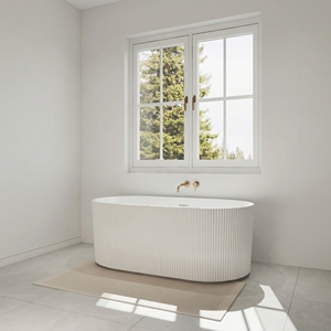 Baignoire autoportante FW-3307-59 - Baignoire autoportante moderne et durable en acrylique pour salle de bain - Product Image 1