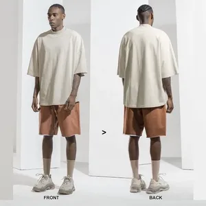 T-shirt Homme Oversize de Haute Qualité, Grammage Lourd, Personnalisable, en Polyester Vierge, Imprimé sur Mesure, Pas Cher, pour Football - Product Image 5