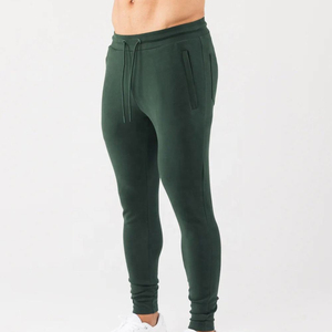 Pantalon de jogging décontracté pour homme en coton 100% de haute qualité, respirant, séchage rapide, taille haute, avec cordon de serrage en molleton - Product Image 3