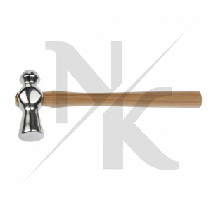 Nouveau marteau de fermeur de luxe à tête sphérique avec manche en bois pour cheval, avec manche confortable en acier inoxydable, facile à utiliser pour la chirurgie animale - Product Image 3