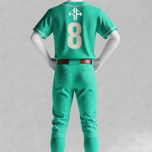Conjunto de Uniforme de Béisbol 100% de Alta Calidad para Hombre con Logotipo Blanco, Manga Corta, Corte Regular, Impresión Sublimada 100% por RIVIAN ATLANTIC - Product Image 3